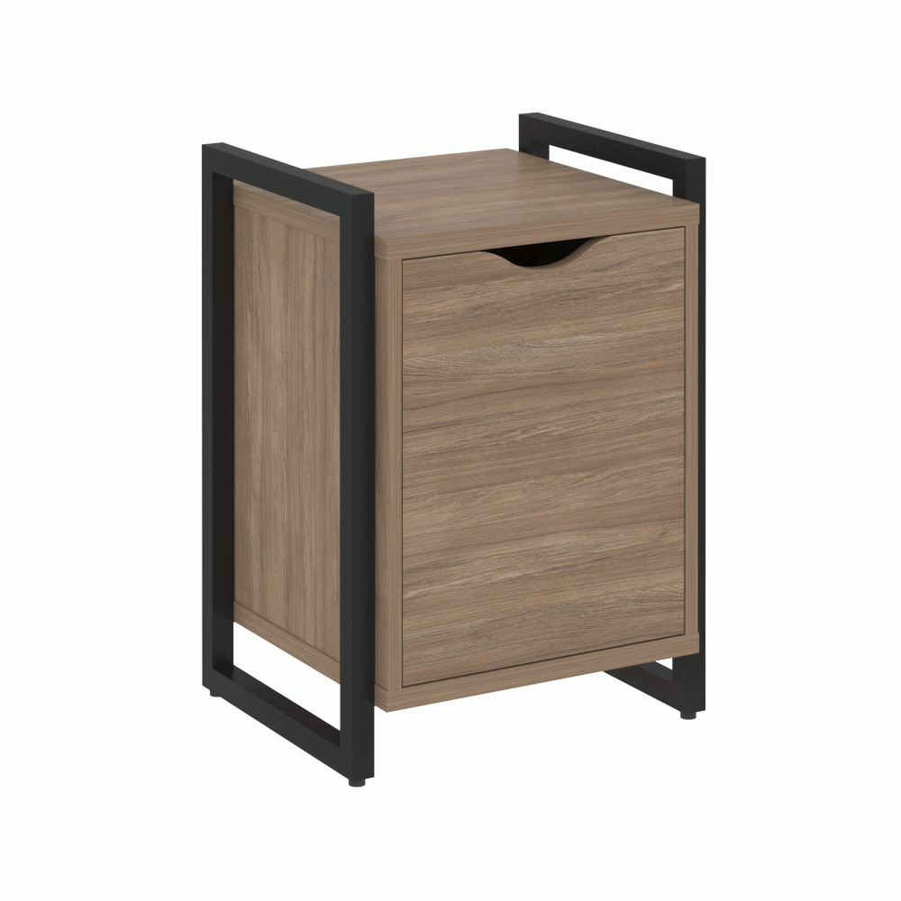 Тумба на регулируемых опорах с распашным фасадом