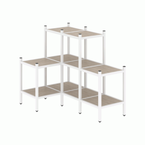 Угловой внутренний стеллаж наборный