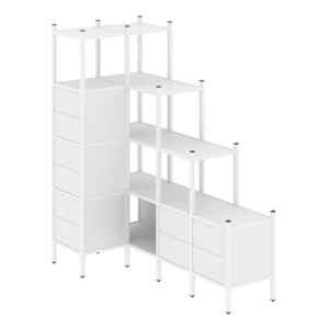 Угловой внутренний стеллаж наборный