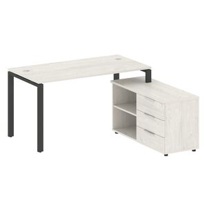 Рабочая станция с опорной тумбой правая