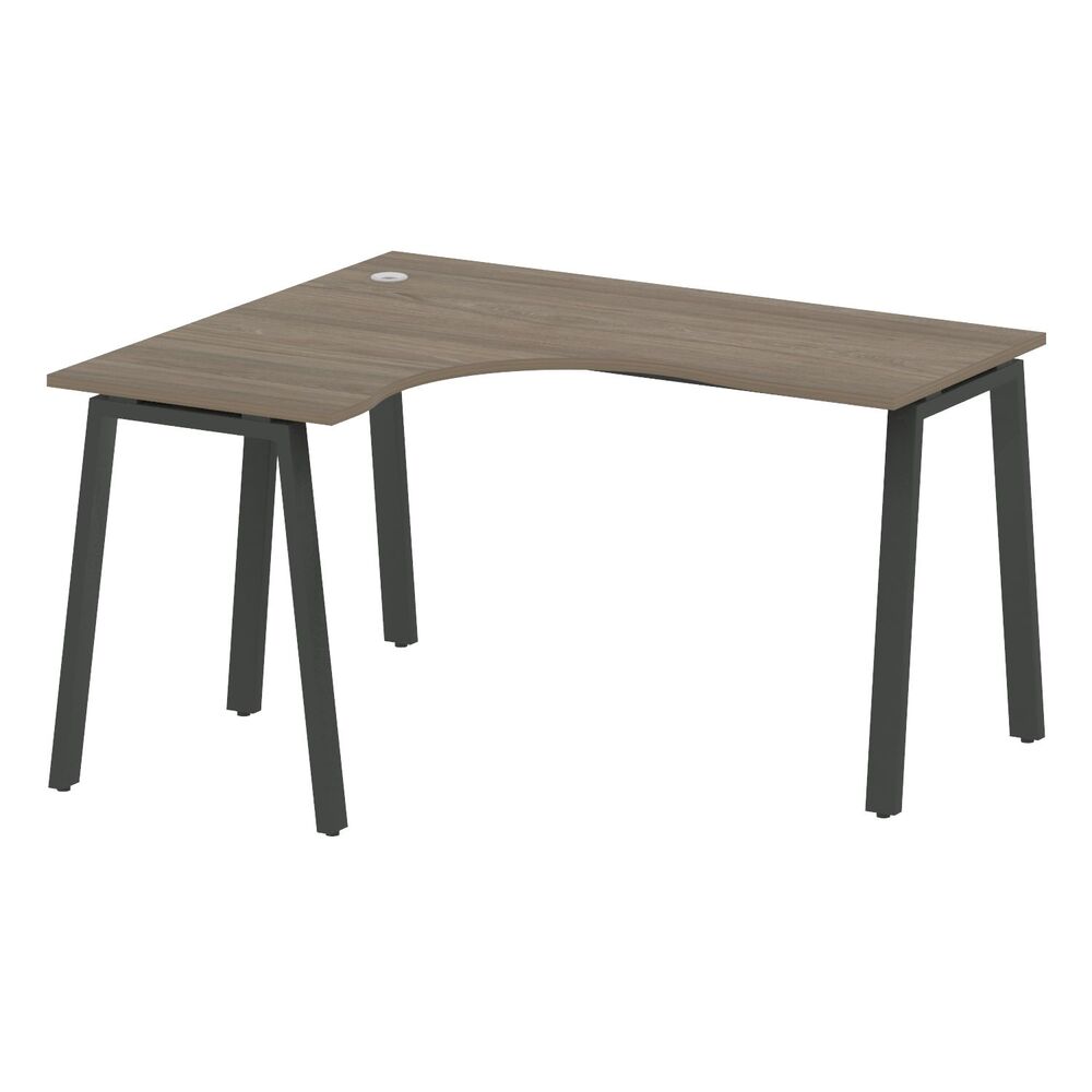 Стол криволинейный левый на А-образном м/к