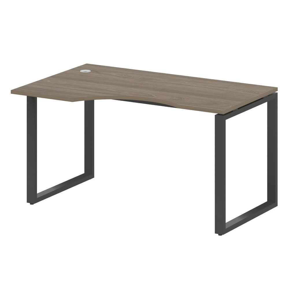 Стол криволинейный левый на О-образном м/к