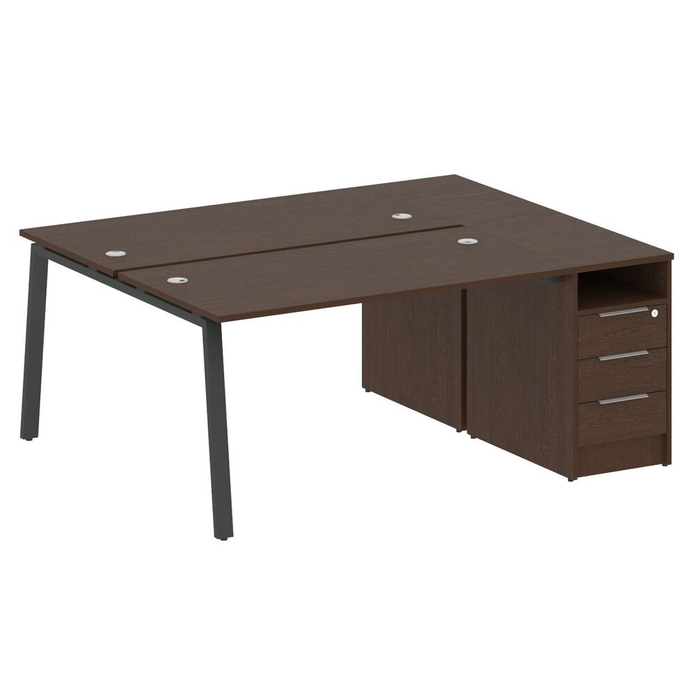 Рабочая станция на А-образном м/к с опорной тумбой