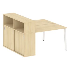 Рабочая станция на А-образном м/к с опорным шкафом-купе