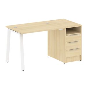 Рабочая станция на А-образном м/к с опорной тумбой