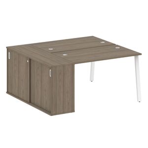 Рабочая станция на А-образном м/к с опорным шкафом-купе