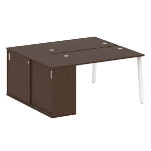 Рабочая станция на А-образном м/к с опорным шкафом-купе