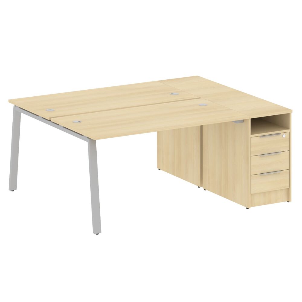 Рабочая станция на А-образном м/к с опорной тумбой