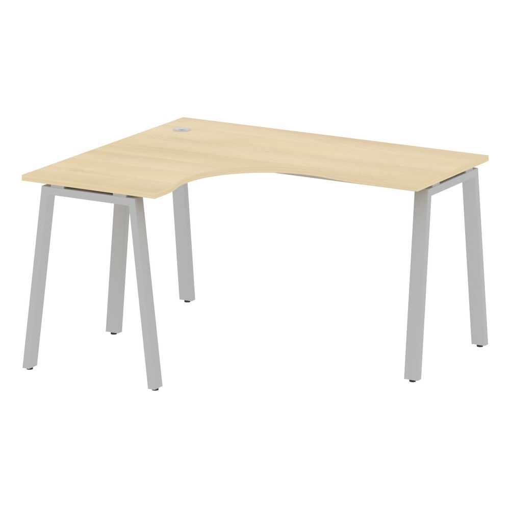 Стол криволинейный левый на А-образном м/к