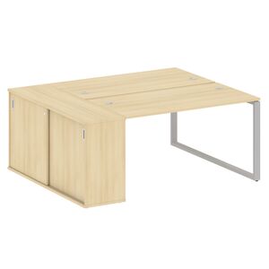 Рабочая станция на О-образном м/к с опорным шкафом-купе