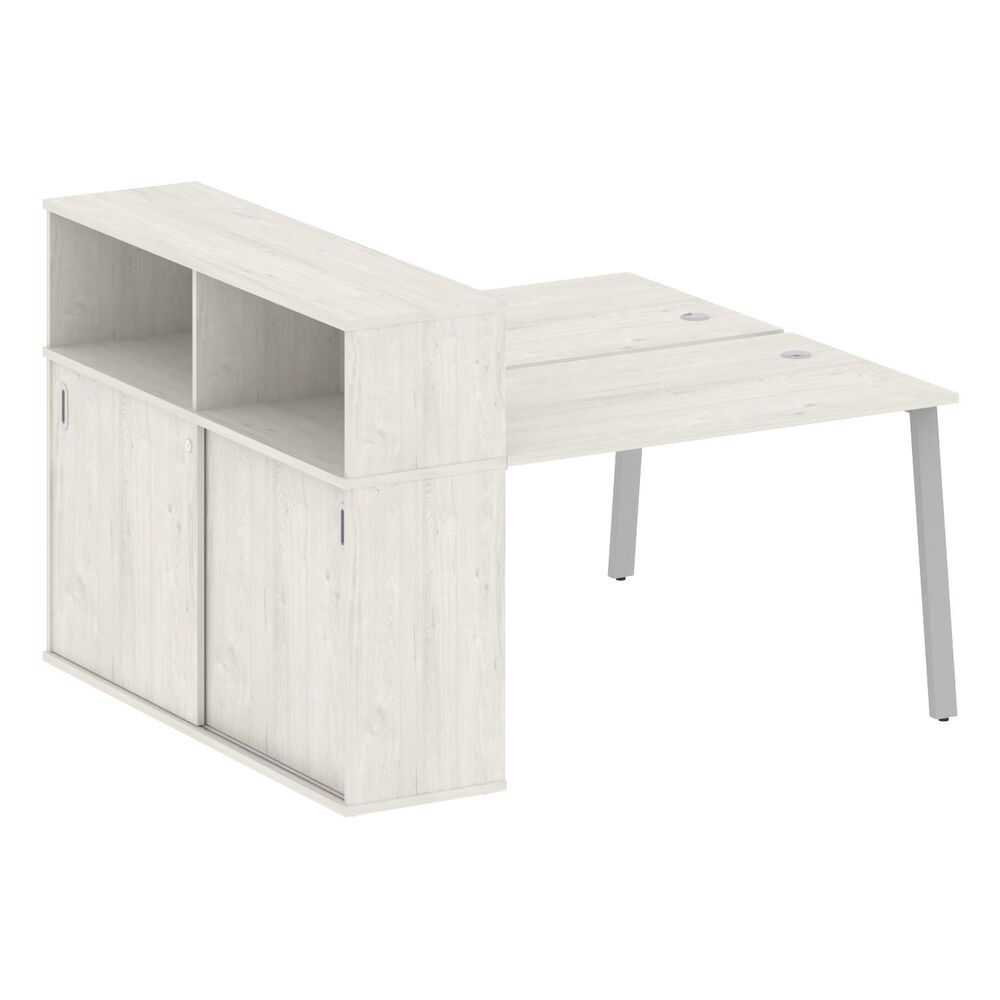 Рабочая станция на А-образном м/к с опорным шкафом-купе