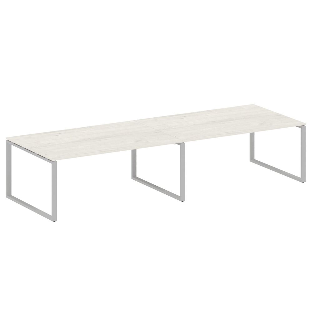 Переговорный стол (2 столешницы) на О-образном м/к