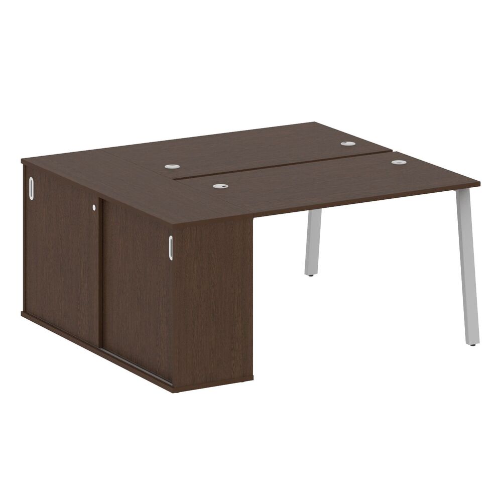 Рабочая станция на А-образном м/к с опорным шкафом-купе