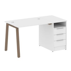 Рабочая станция на А-образном м/к с опорной тумбой