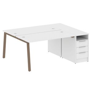 Рабочая станция на А-образном м/к с опорной тумбой