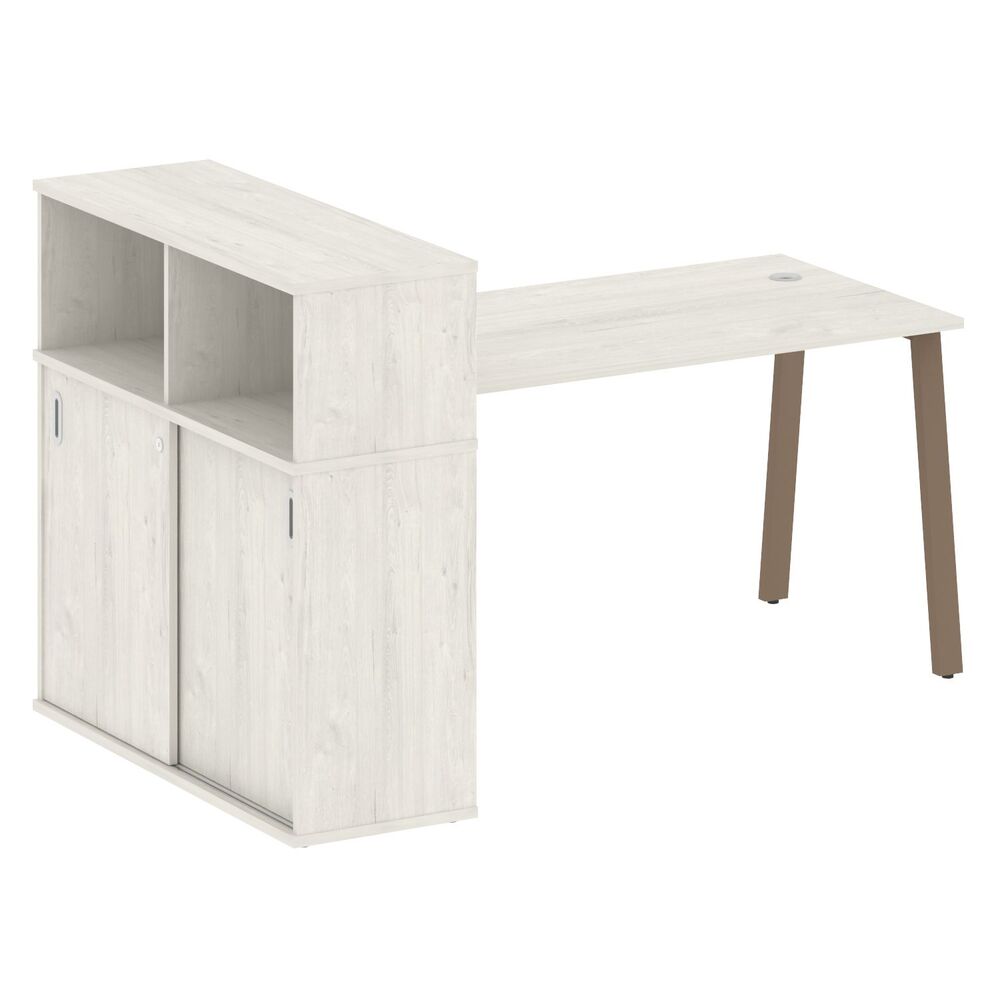 Стол письменный на А-образном м/к с опорным шкафом-купе