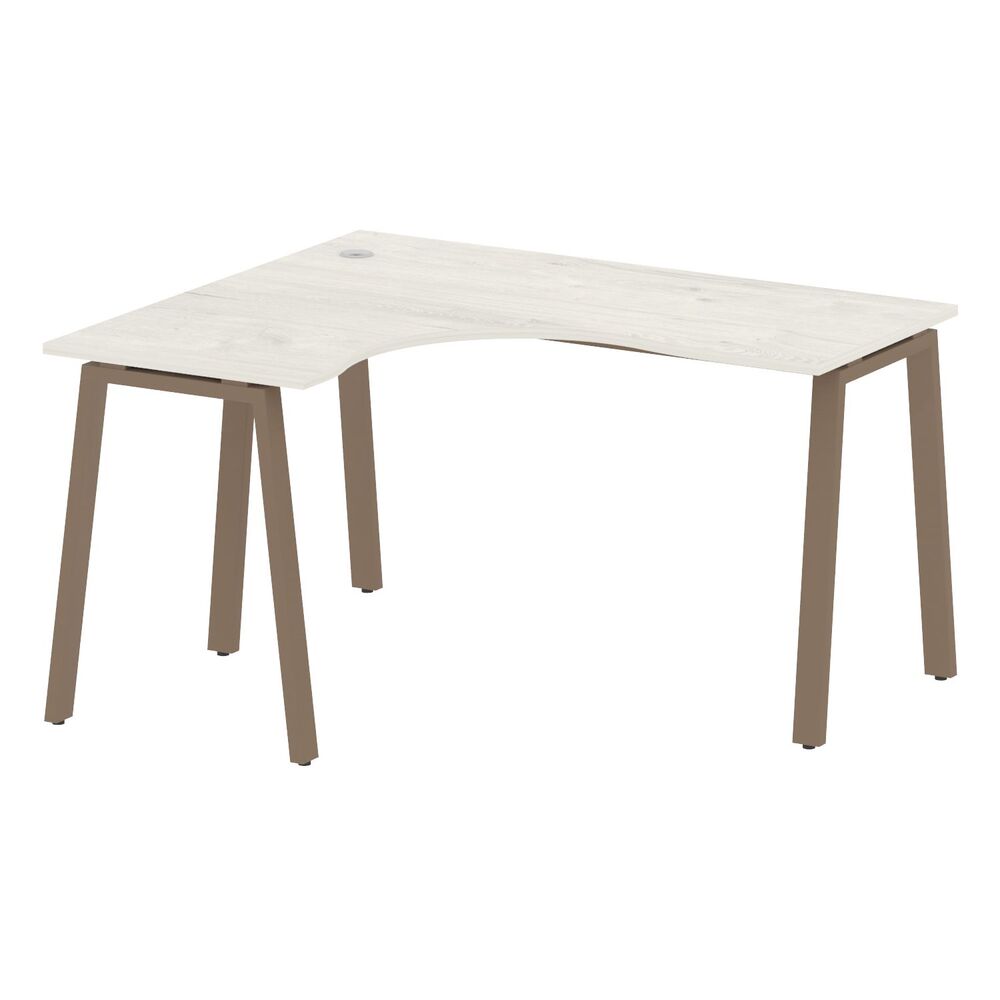 Стол криволинейный левый на А-образном м/к