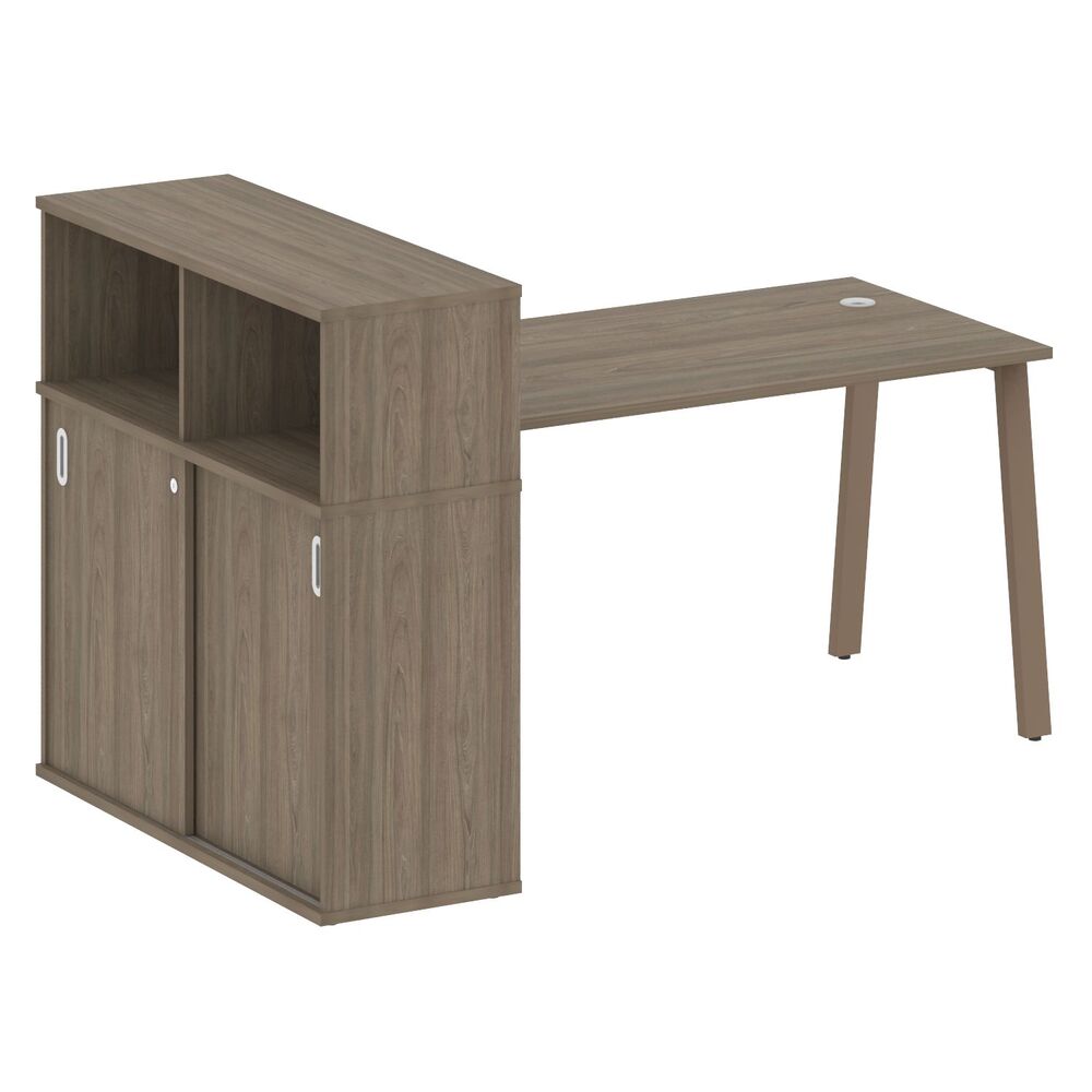 Стол письменный на А-образном м/к с опорным шкафом-купе