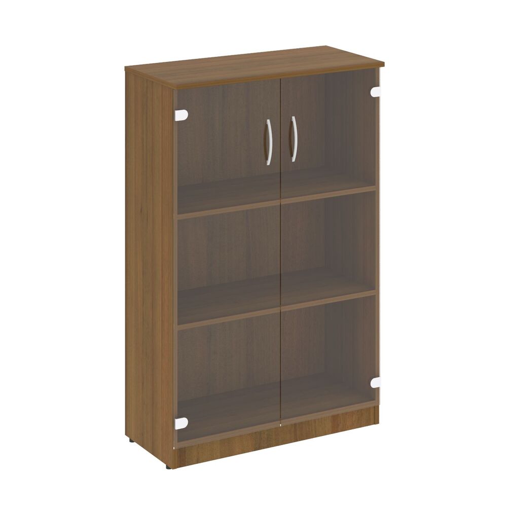 Шкаф средний широкий (2 средние двери стекло)