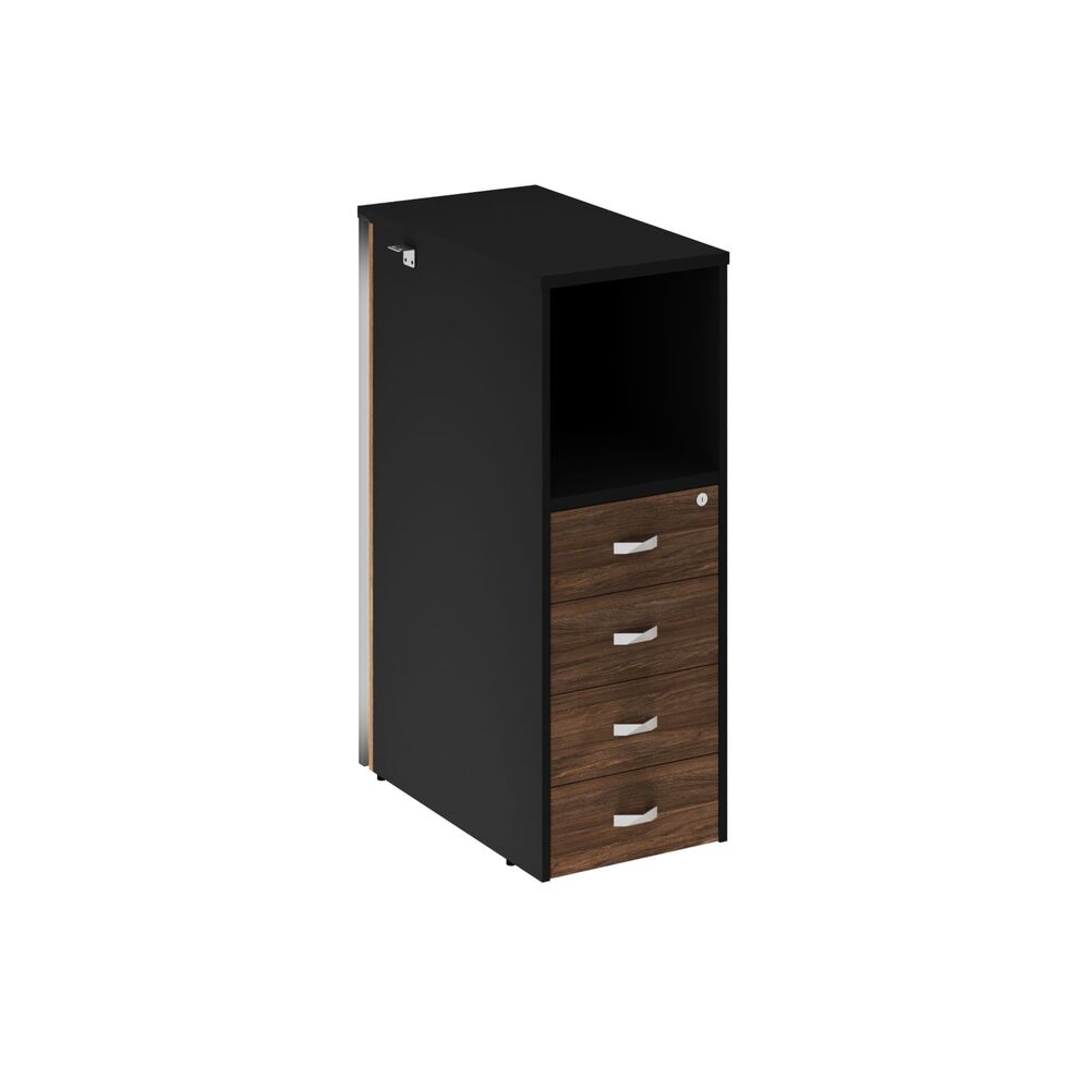 Onix Тумба с подсветкой 4 ящика завершающая, правая