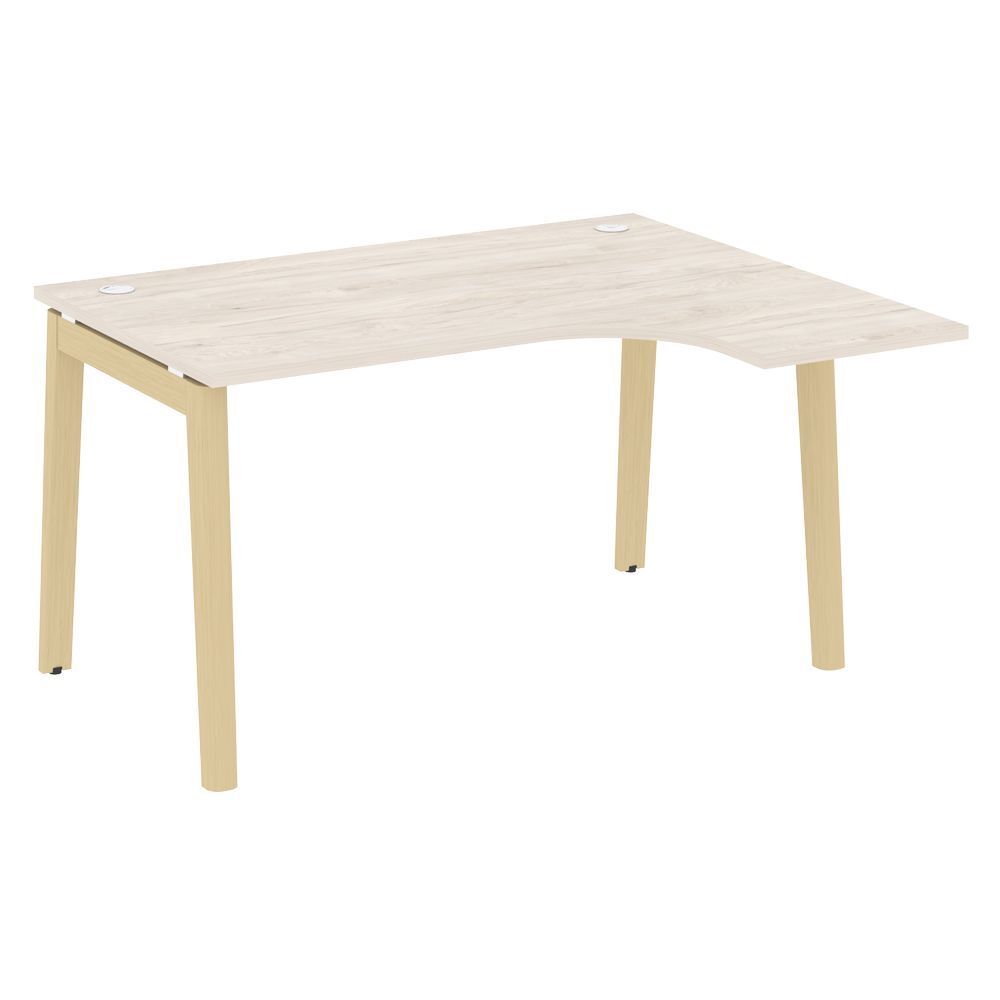 Стол эргономичный правый (опоры - массив дерева)