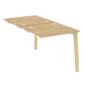 Стол-приставка двойной к опорным элементам (опоры - массив дерева)