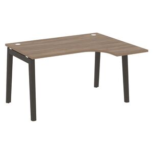 Стол эргономичный правый (опоры - массив дерева)