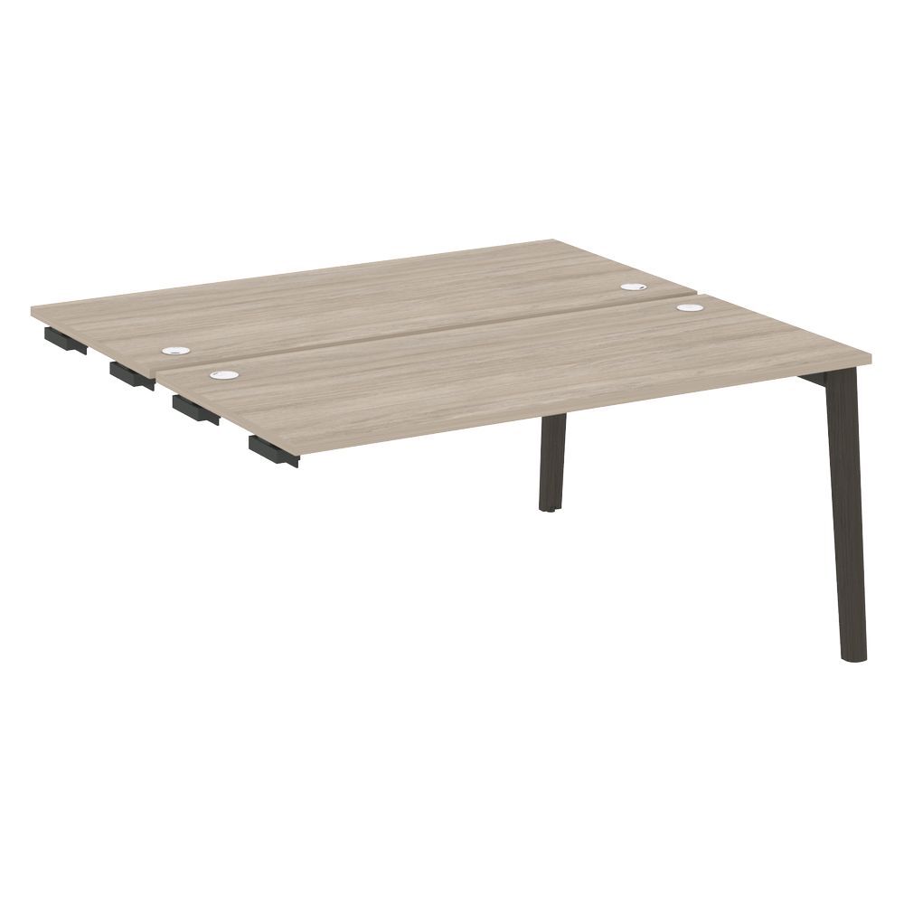 Стол-приставка двойной к опорным элементам (опоры - массив дерева)