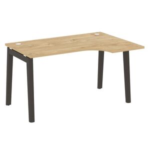 Стол эргономичный правый (опоры - массив дерева)