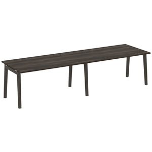 Стол переговорный (2 столешницы) (опоры - массив дерева)