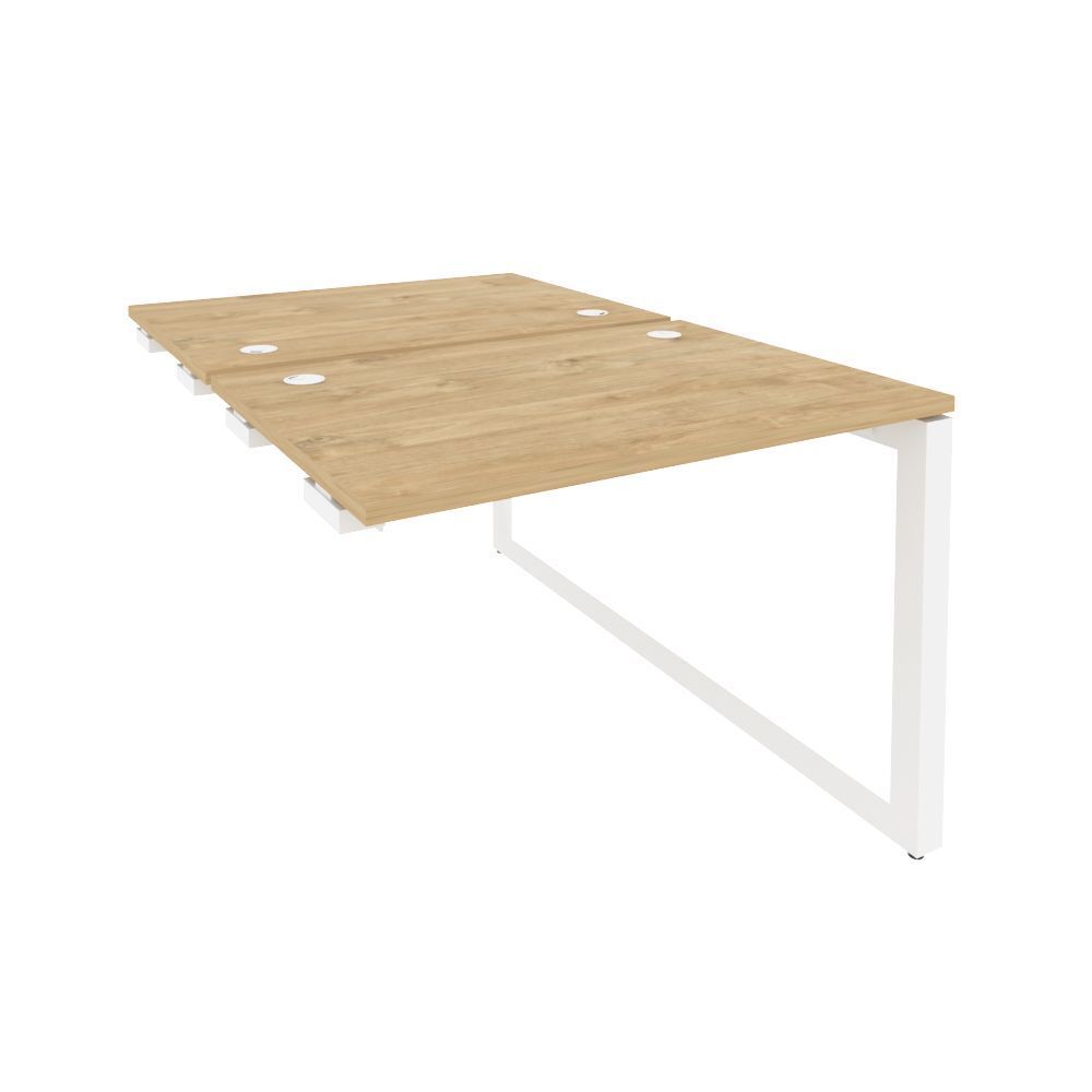 Стол-приставка двойной на О-образном м/к к опорным элементам