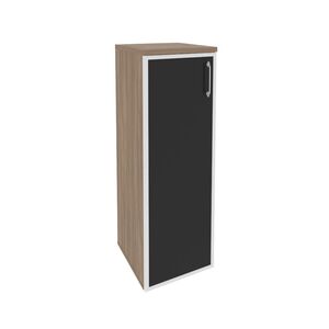 Шкаф средний узкий левый (стекло черное)