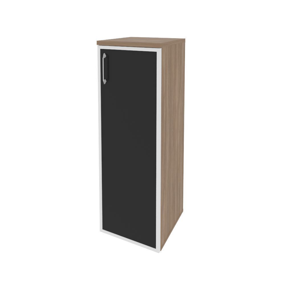 Шкаф средний узкий правый (стекло черное)