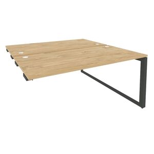 Стол-приставка двойной на О-образном м/к к опорным элементам