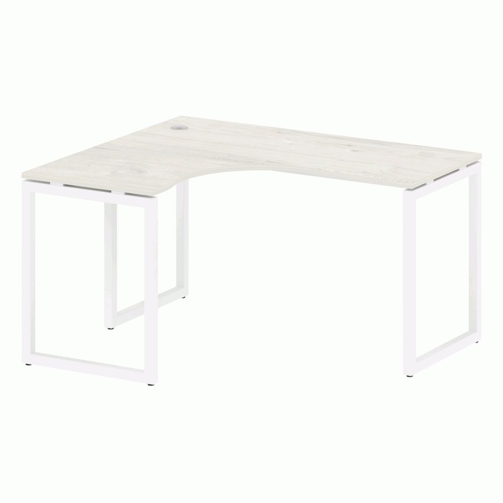 Стол криволинейный левый на О-образном м/к