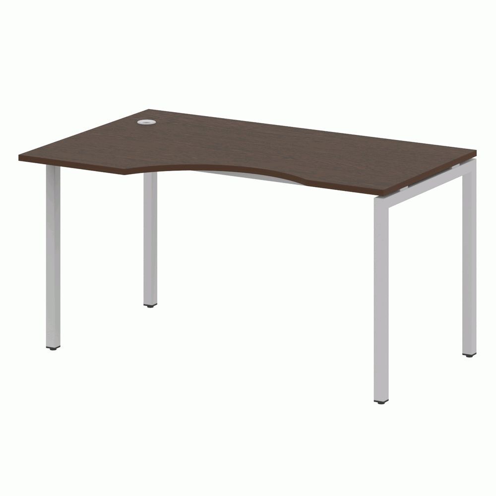 Стол криволинейный левый на П-образном м/к