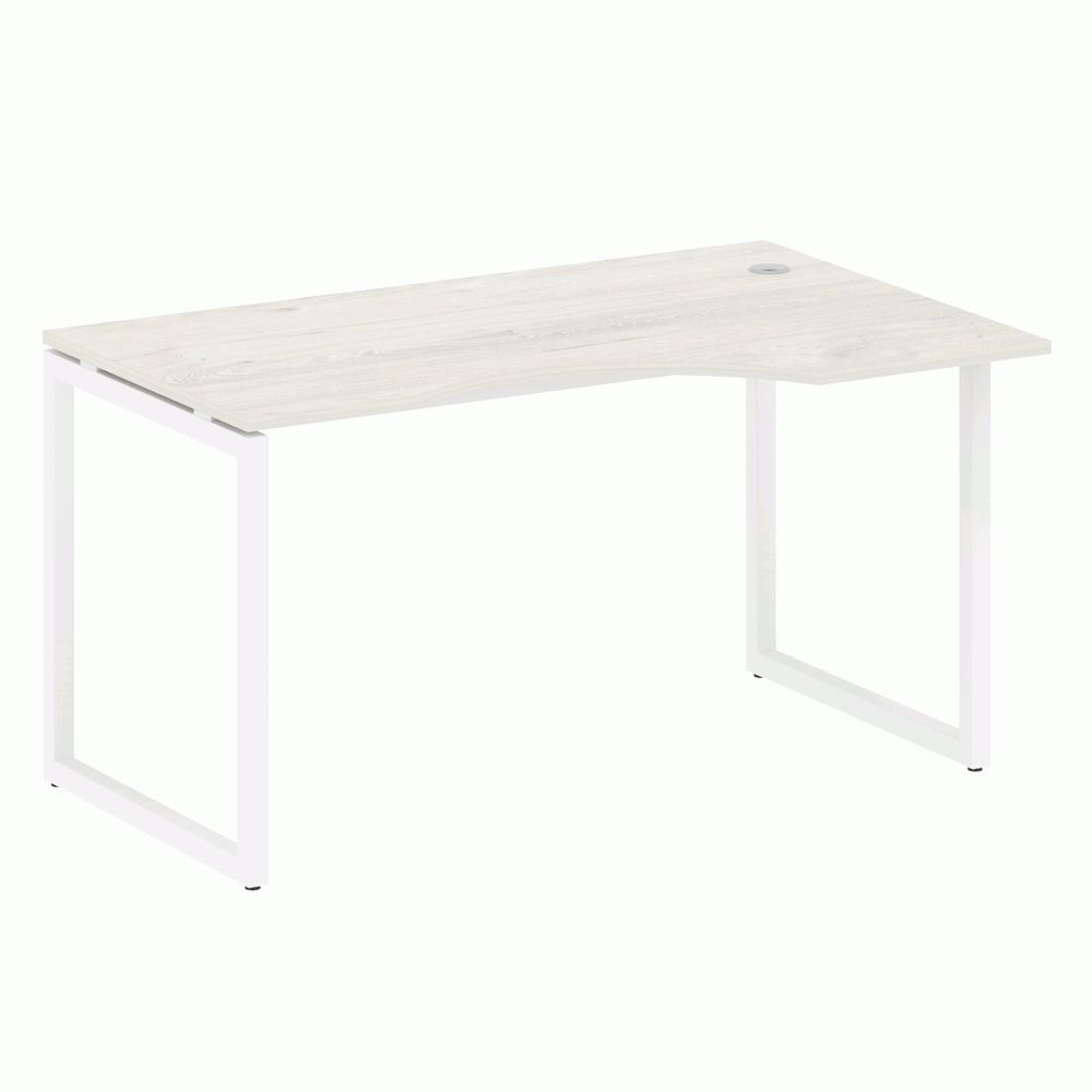 Стол криволинейный правый на О-образном м/к