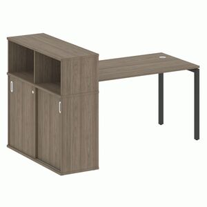 Стол письменный с шкафом-купе на П-образном м/к