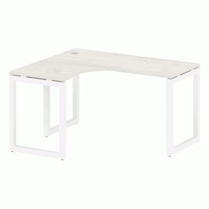 Стол криволинейный левый на О-образном м/к