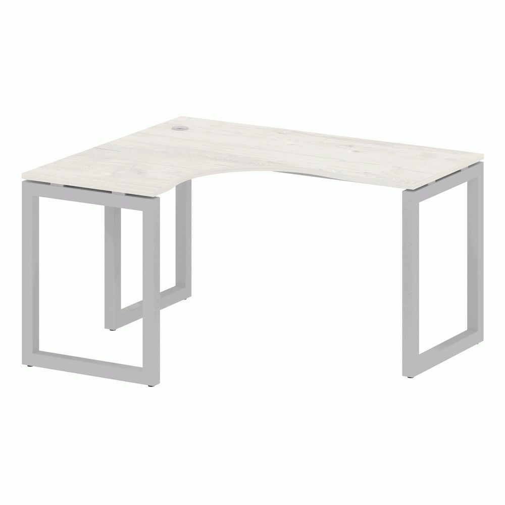 Стол криволинейный левый на О-образном м/к