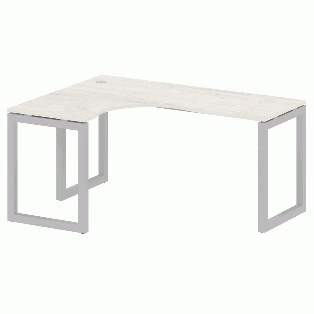 Стол криволинейный левый на О-образном м/к