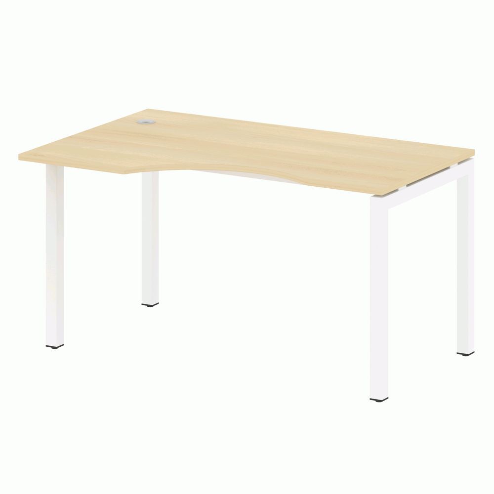 Стол криволинейный левый на П-образном м/к