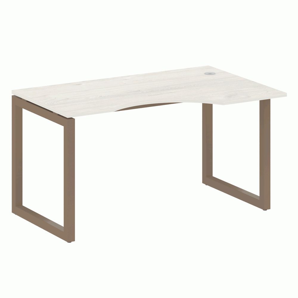 Стол криволинейный правый на О-образном м/к