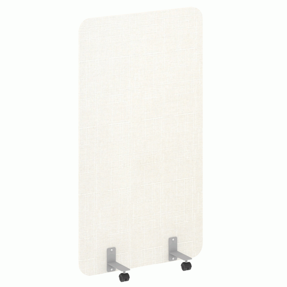 Перегородка на металлических опорах, на роликах