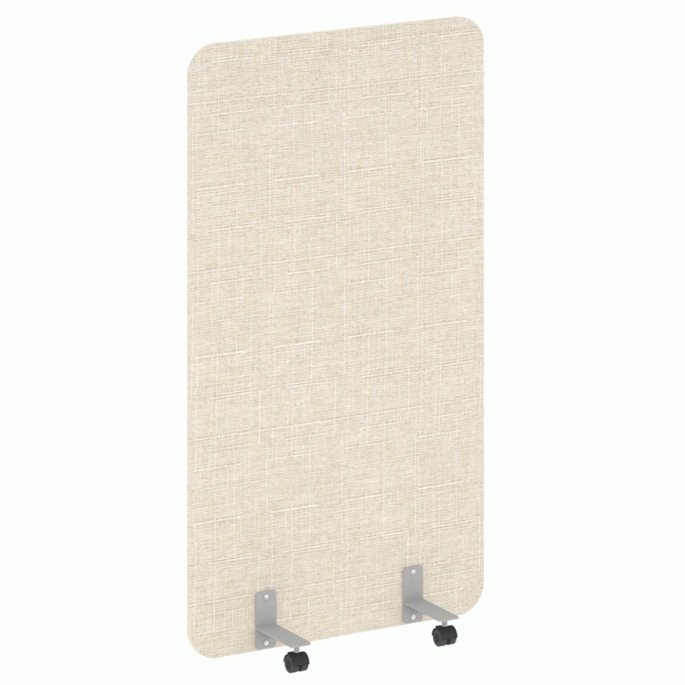 Перегородка на металлических опорах, на роликах