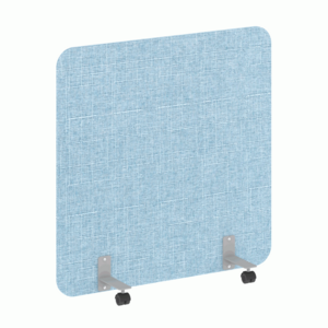 Перегородка на металлических опорах, на роликах