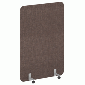 Перегородка на металлических опорах, на роликах