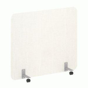 Перегородка на металлических опорах, на роликах