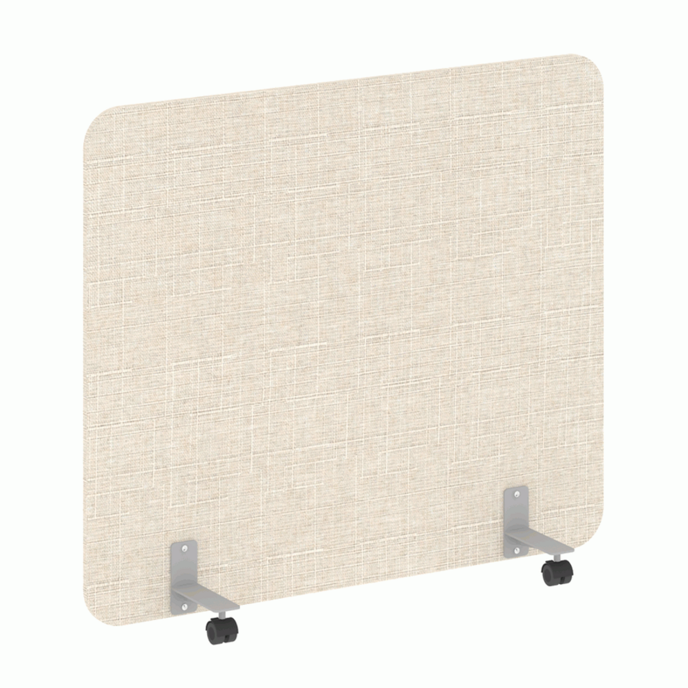 Перегородка на металлических опорах, на роликах