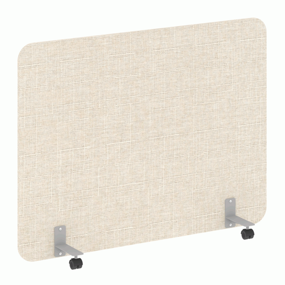 Перегородка на металлических опорах, на роликах